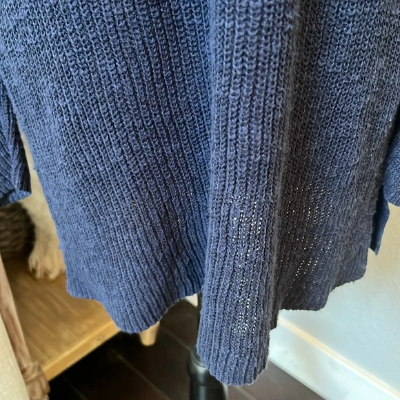 Eileen Fisher Slub Tunic Knit Sweater  Linen Blend Size Medium - Picture 4 of 9